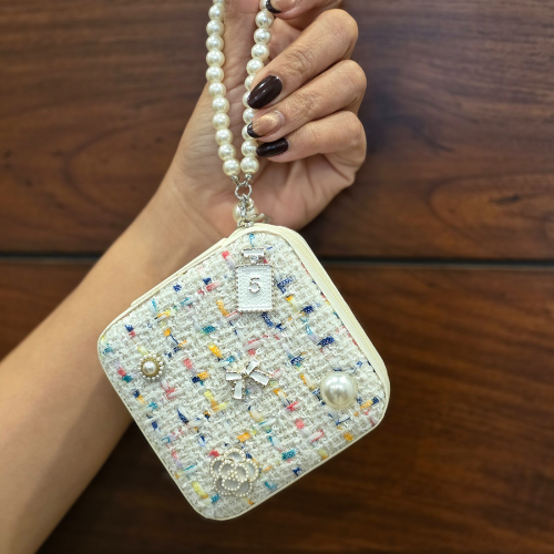 Tweed Square Jewelry Box