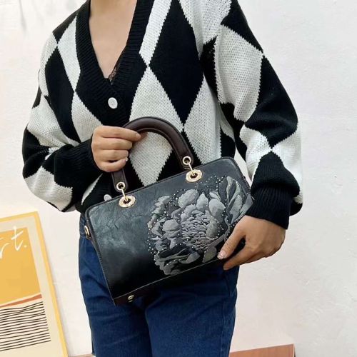 Vintage Royale Structured Shoulder Bag