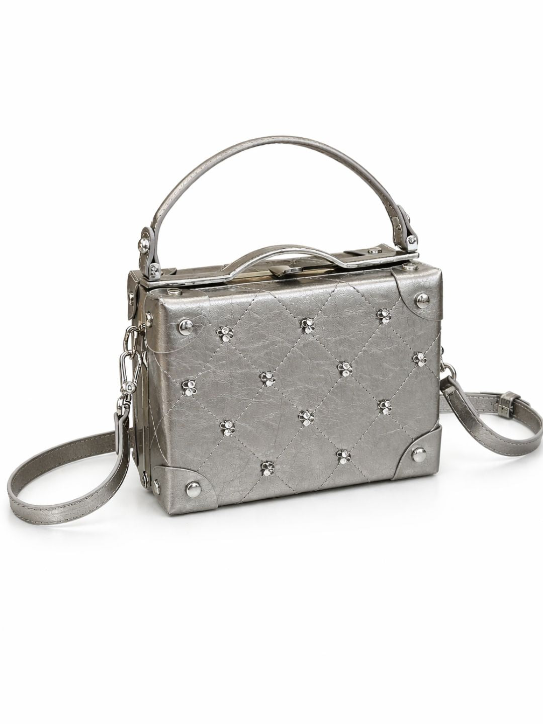 Curved Buckle Box HandBag