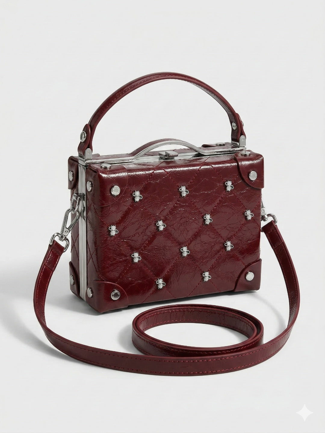 Curved Buckle Box HandBag