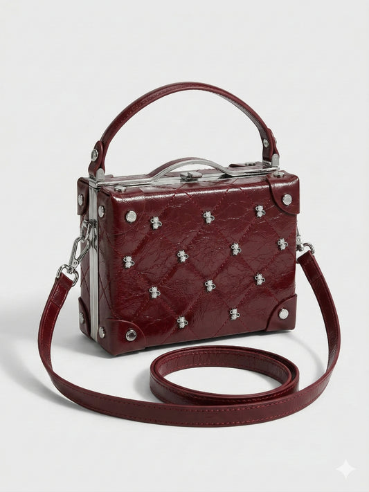 Curved Buckle Box HandBag