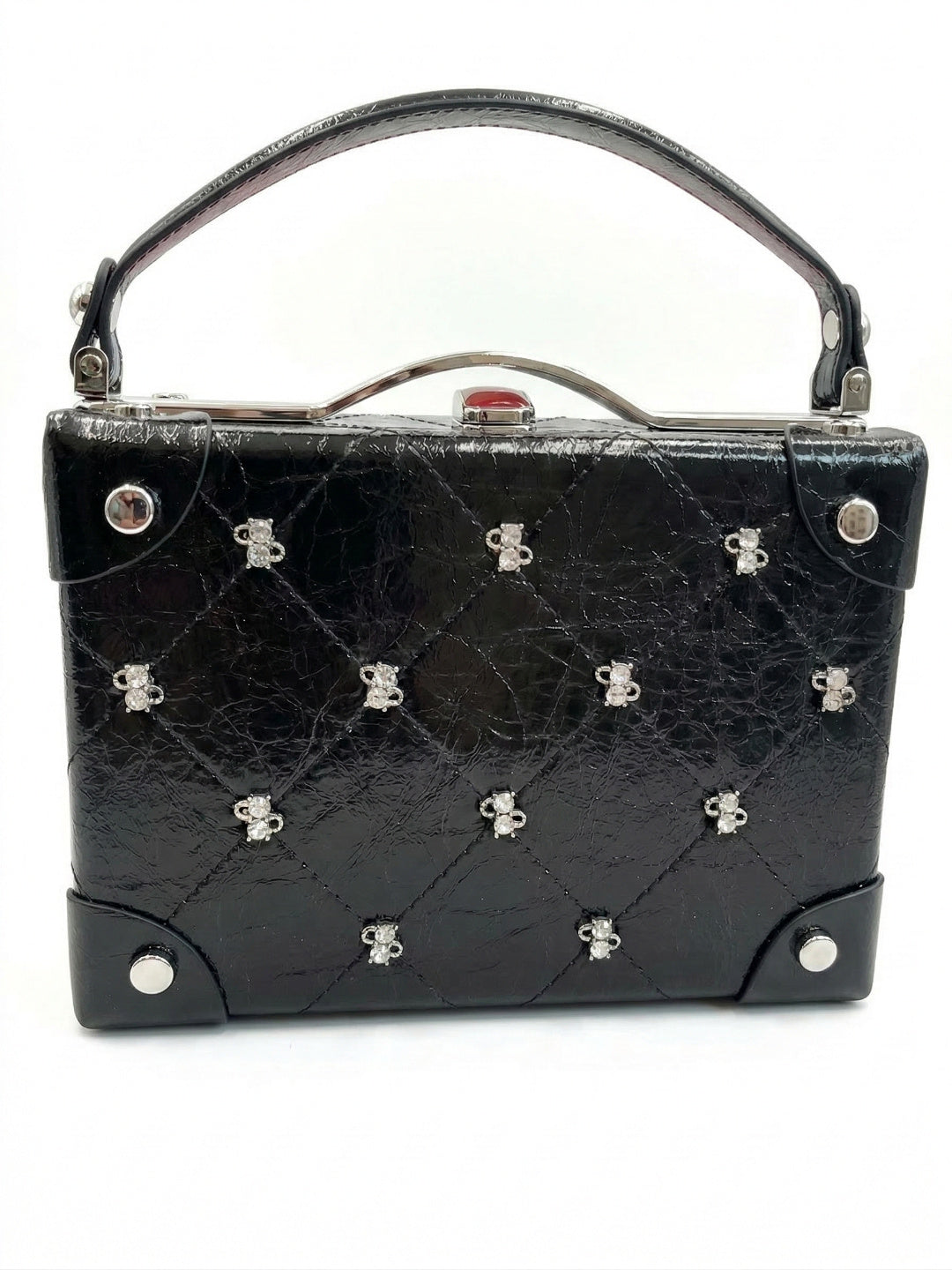 Curved Buckle Box HandBag
