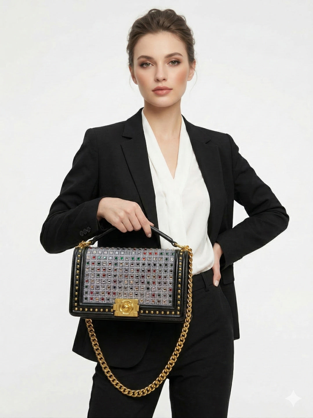 Sparkal Flap Pendant HandBag