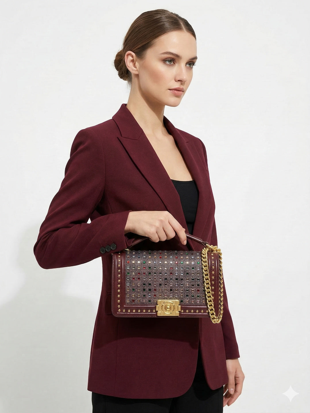 Sparkal Flap Pendant HandBag