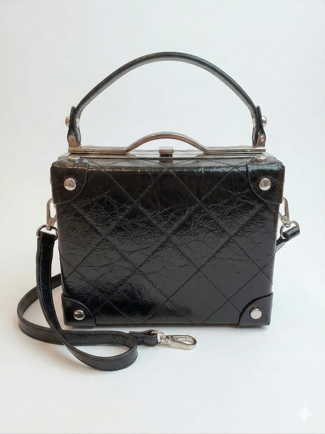 Curved Buckle Box HandBag