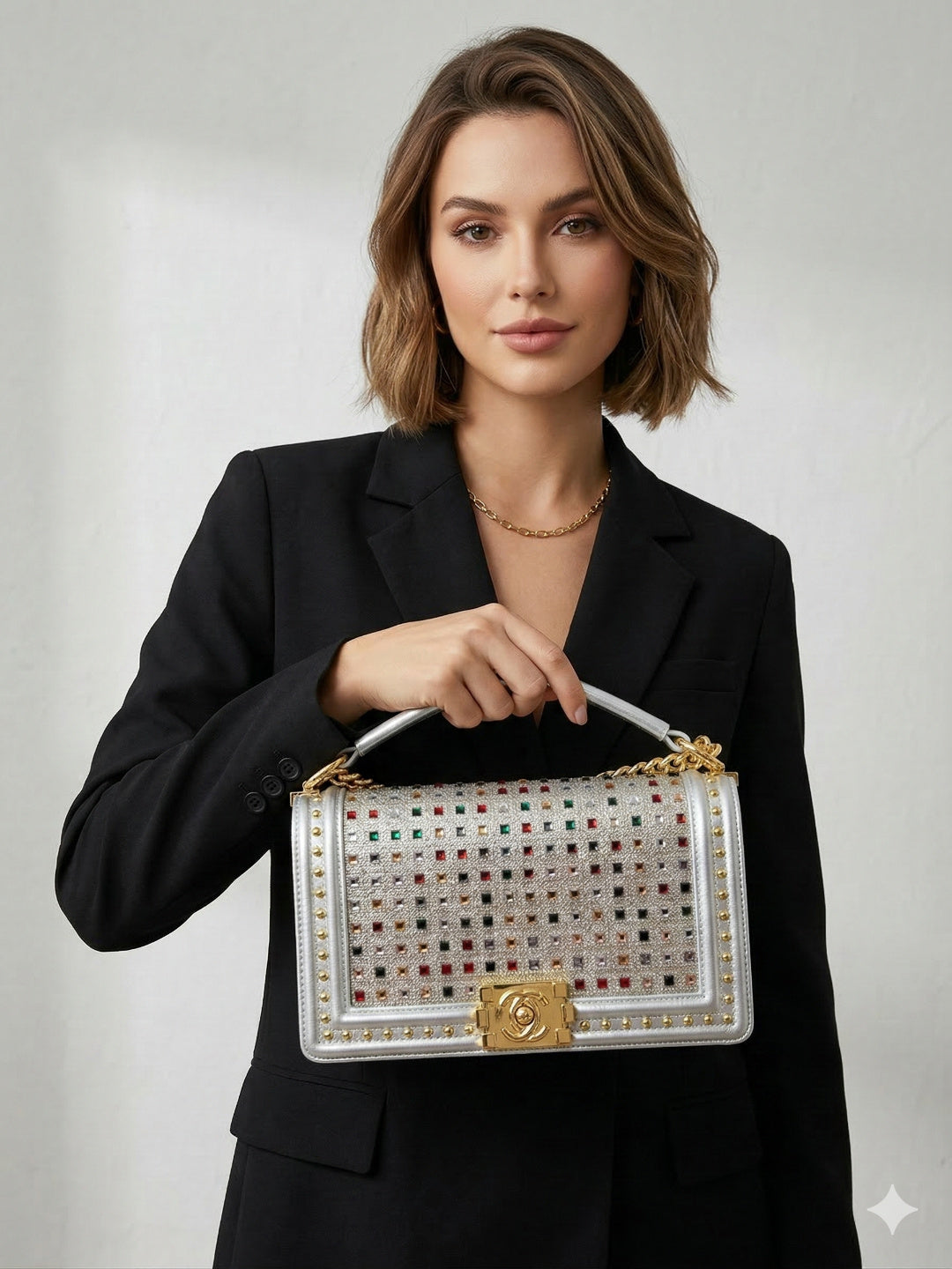 Sparkal Flap Pendant HandBag