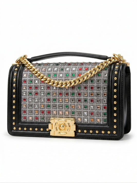 Sparkal Flap Pendant HandBag