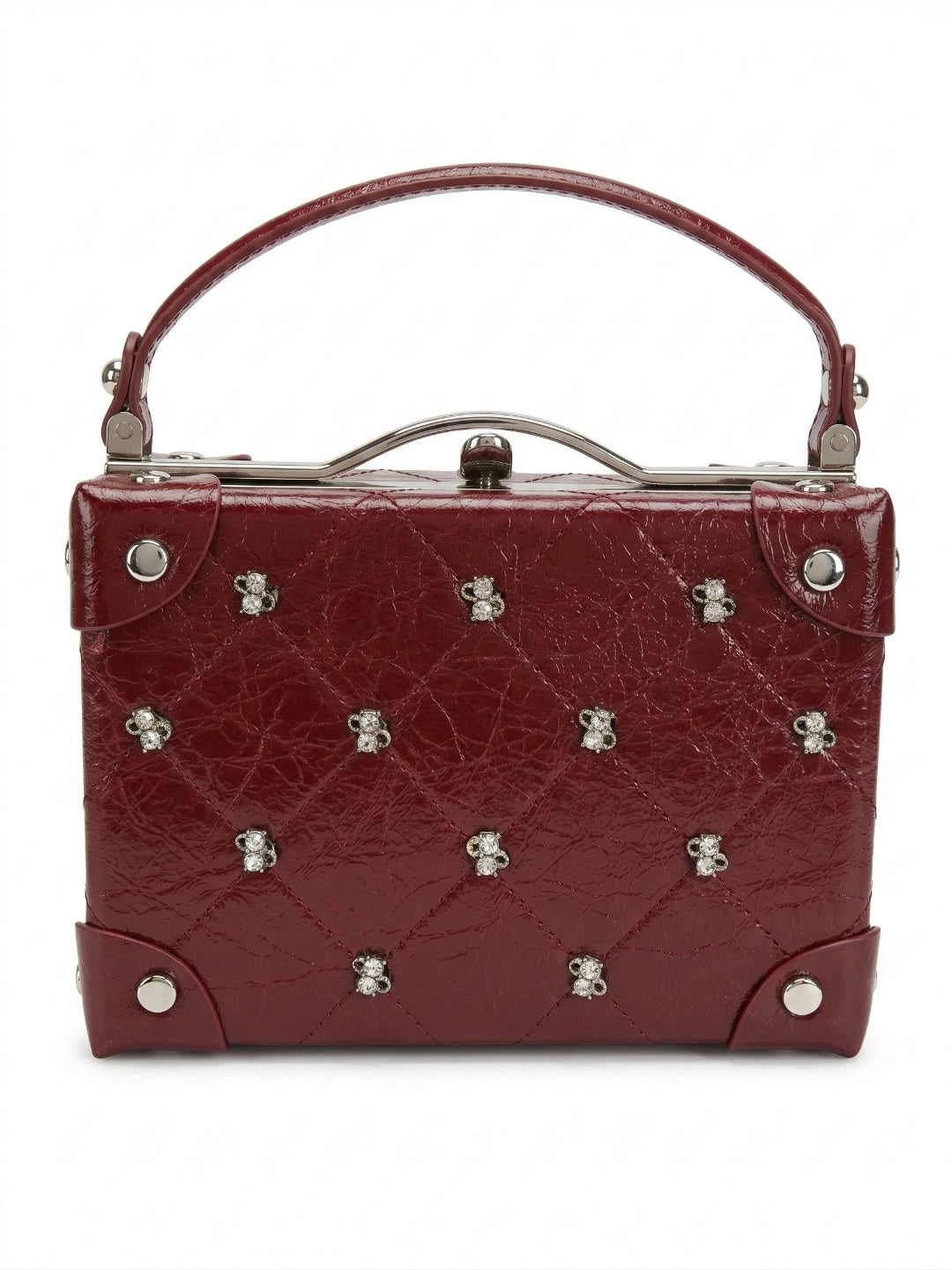 Curved Buckle Box HandBag