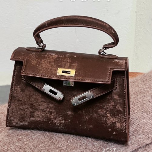 Suede Dual-Compartment Bag
