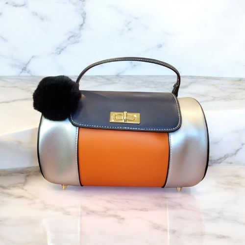 Dual-Tone Travel Shoulder Bag