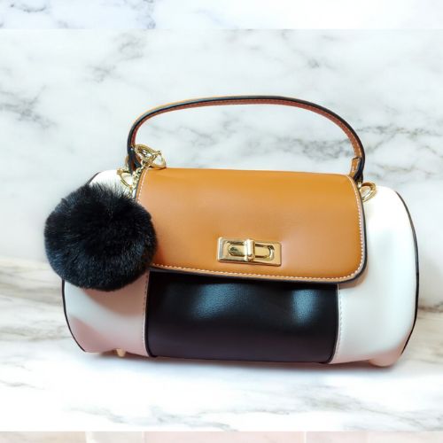 Dual-Tone Travel Shoulder Bag