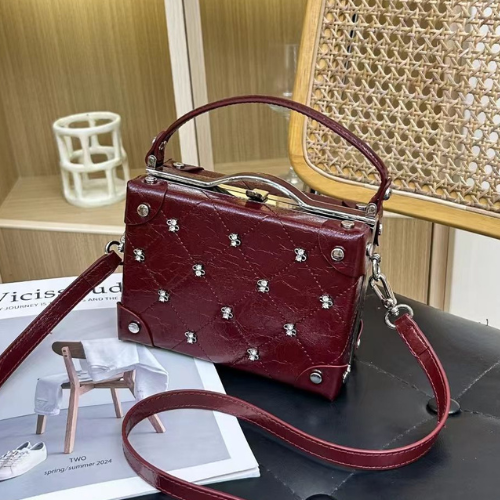 Curved Buckle Box HandBag