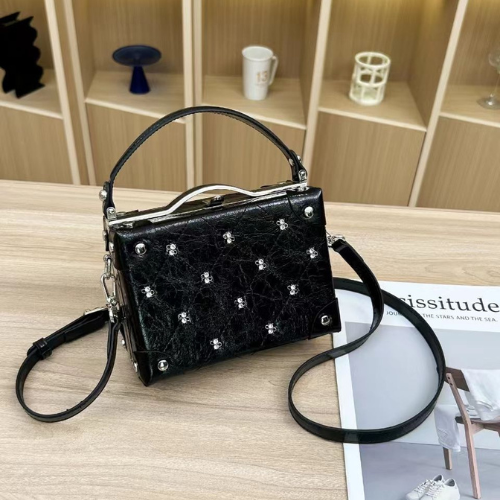 Curved Buckle Box HandBag