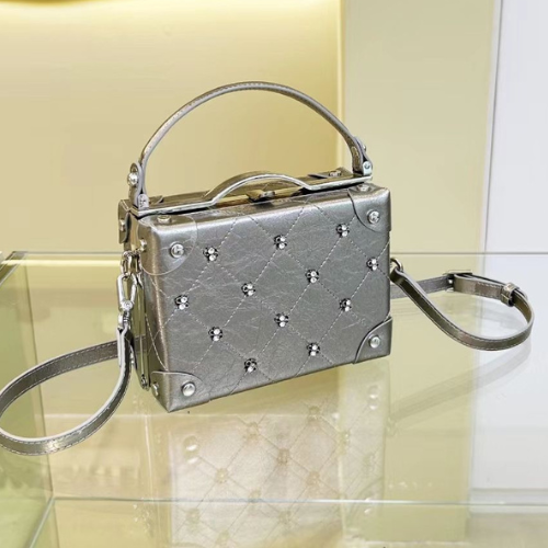 Curved Buckle Box HandBag